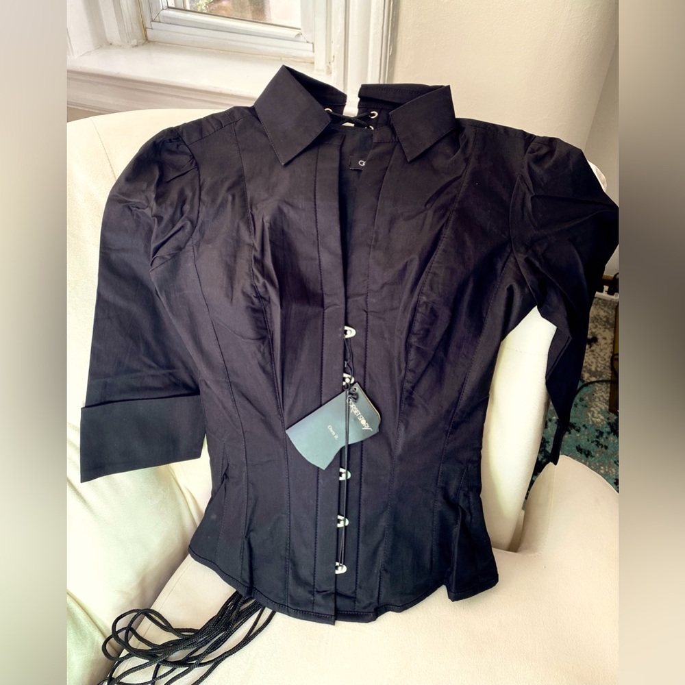 Brand New “Corset Story” Laced back Blouse NEW